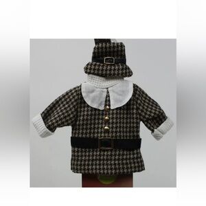 Food Network Wine Bottle Cover Pilgrim Outfit with Hat Brand New